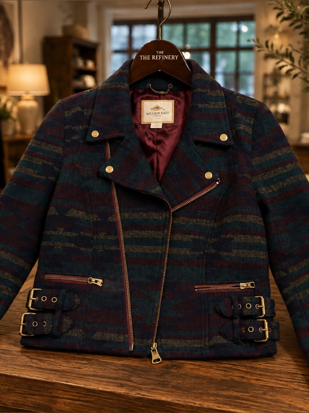BOB TIMBERLAKE- Bass Pro Wool Blend Southwestern Coat Sz XS